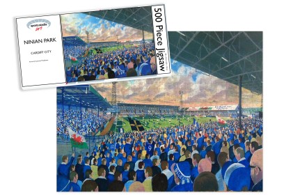 Ninian Park Stadium Fine Art Jigsaw Puzzle - Cardiff City FC 